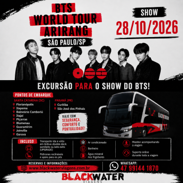 EXCURSÃO BTS - 28/10/2026