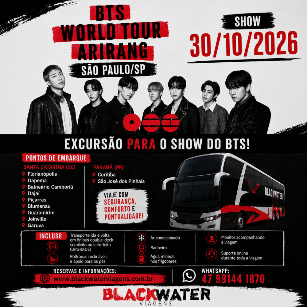 Excursão Bts - 30/10/2026