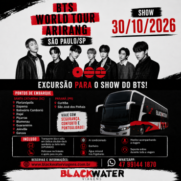 EXCURSÃO BTS - 30/10/2026