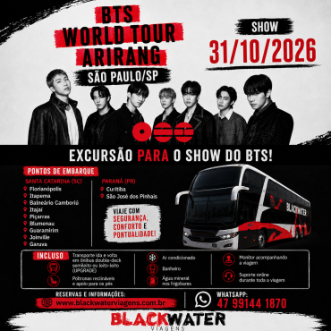 EXCURSÃO BTS - 31/10/2026