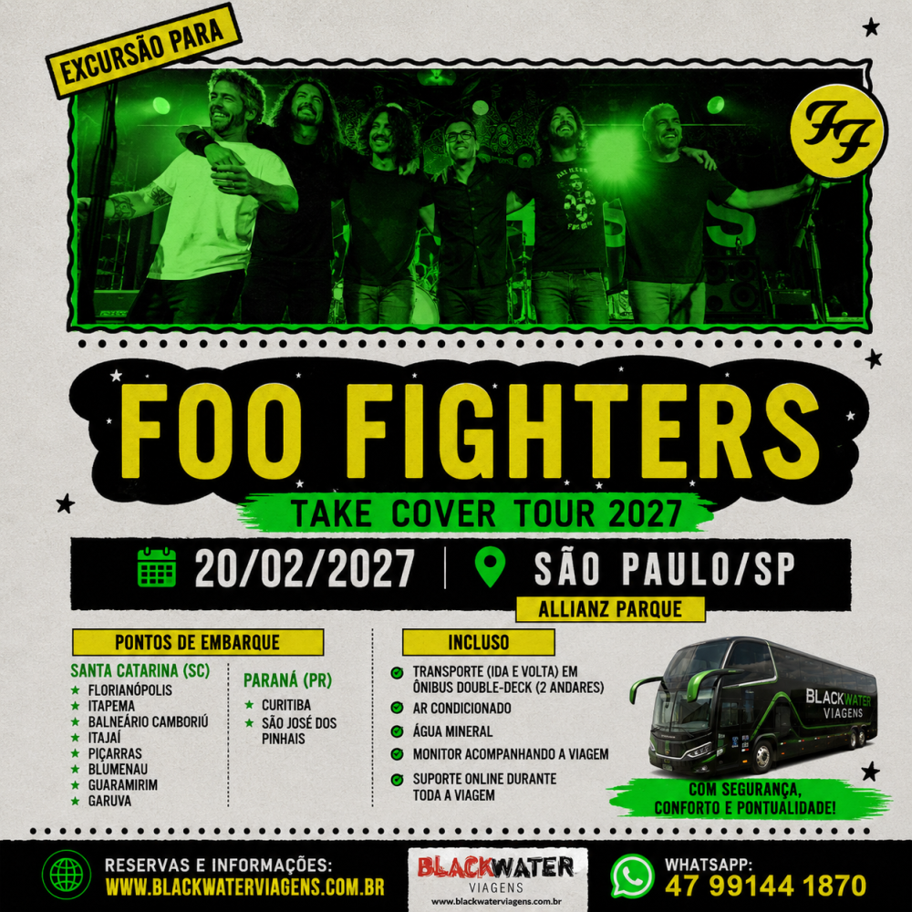 Excursão Foo Fighters - 20/02/2027