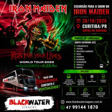 EXCURSÃO IRON MAIDEN - 28/10/2026