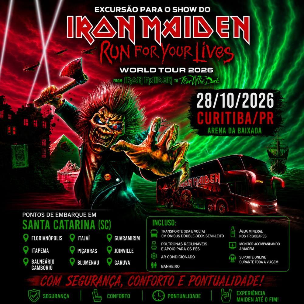 Excursão Iron Maiden - 28/10/2026