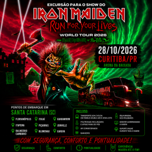 EXCURSÃO IRON MAIDEN - 28/10/2026