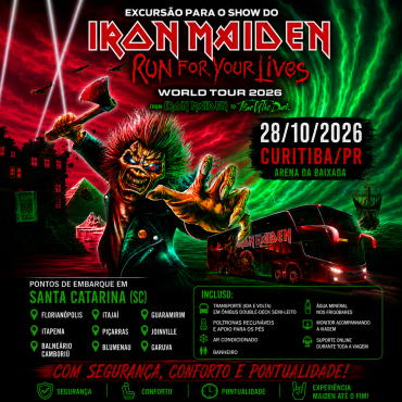 EXCURSÃO IRON MAIDEN - 28/10/2026