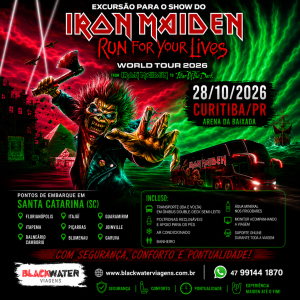 EXCURSÃO IRON MAIDEN - 28/10/2026