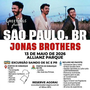 EXCURSÃO JONAS BROTHERS - 13/05/2026