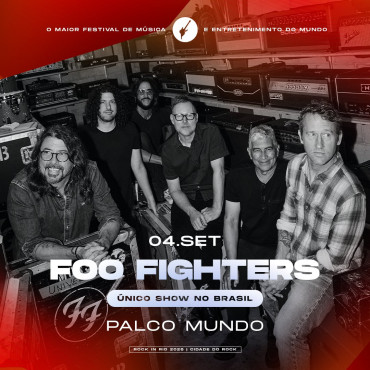 EXCURSÃO ROCK IN RIO - FOO FIGHTERS - 04/09/2026