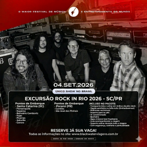 EXCURSÃO ROCK IN RIO - FOO FIGHTERS - 04/09/2026