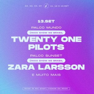 EXCURSÃO ROCK IN RIO - TWENTY ONE PILOTS - 13/09/2026
