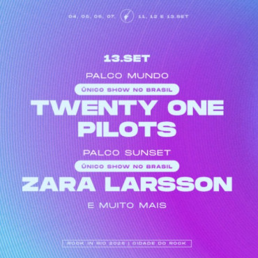 EXCURSÃO ROCK IN RIO - TWENTY ONE PILOTS - 13/09/2026