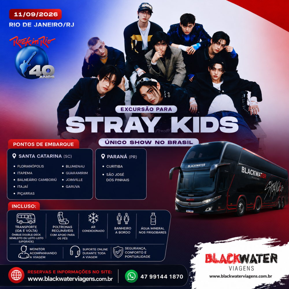 Excursão Rock In Rio - Stray Kids - 11/09/2026